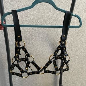 Chest harness with rings